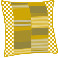 Geo Fizz 40cm x 40 cm Cushion Template